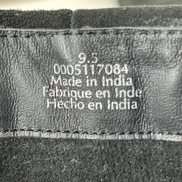 New Free People Felicity Foldover Suede Pull On Boot Black Women's 9.5 NWB - Picture 10 of 11